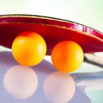 Une raquette de ping-pong