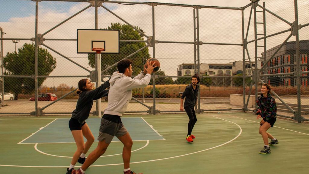 Basket en équipe