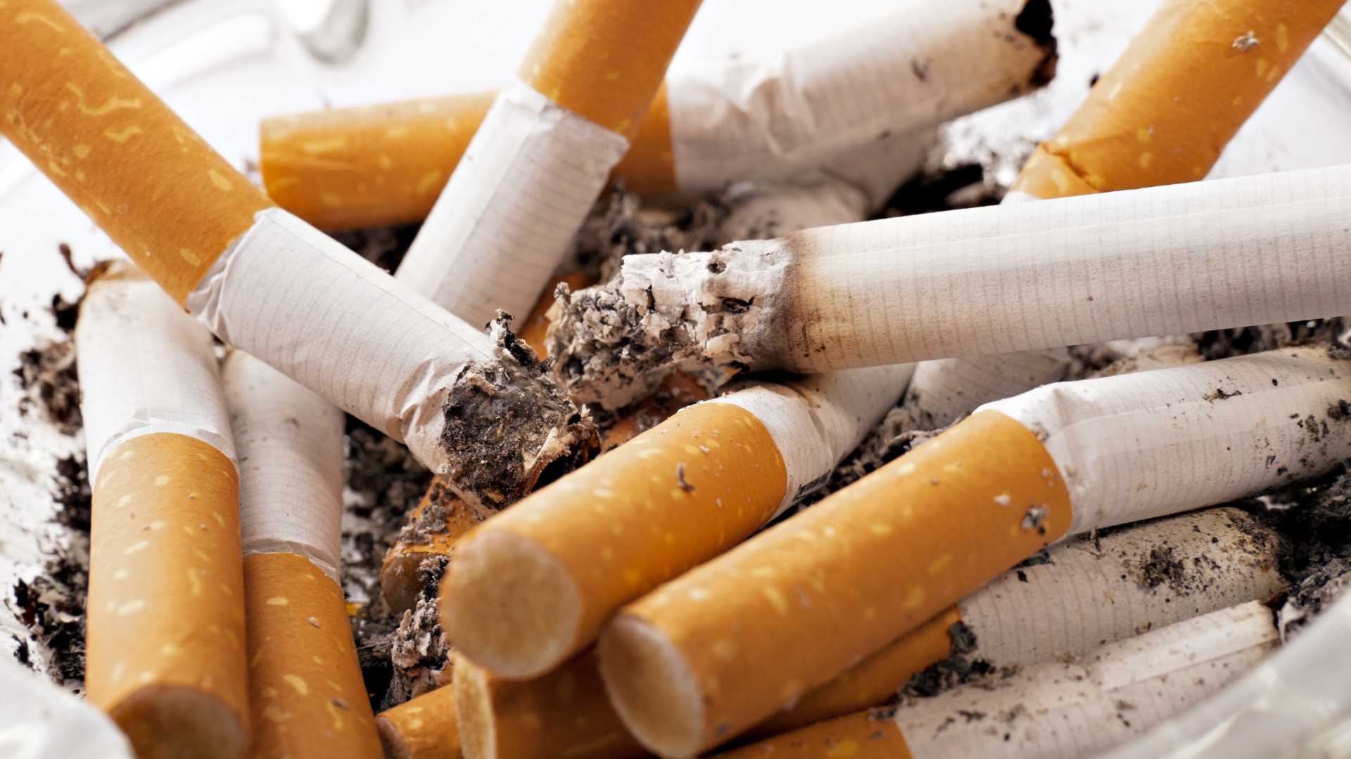 Cigarette écrasée