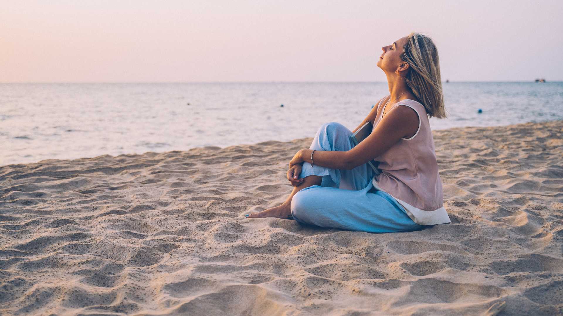 Femme en pleine relaxation