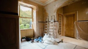 Travaux dans une maison