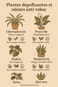 plante anti odeur tabac